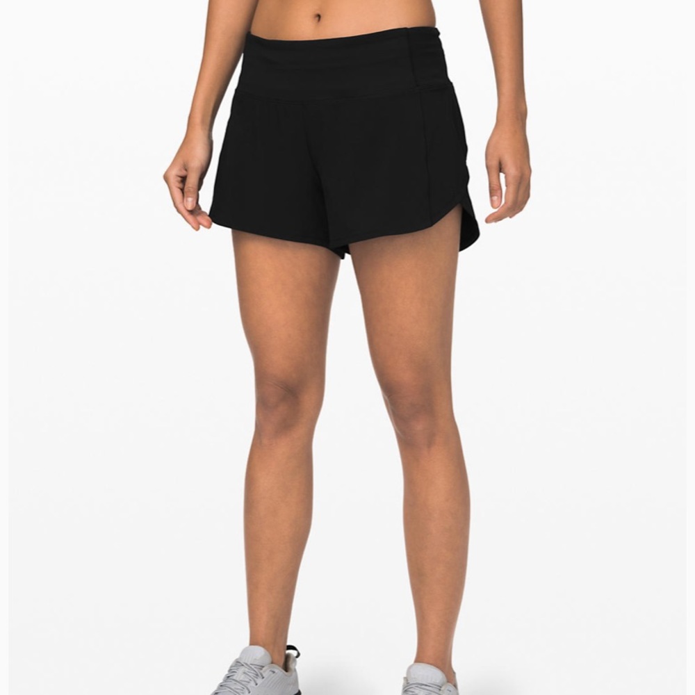 black athletic shorts